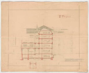 Thiersch, Friedrich von; München; Palais Bernheimer - Querschnitt