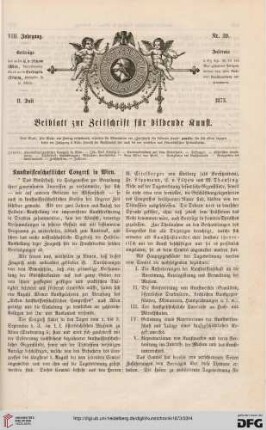 Kunstwissenschaftlicher Congreß in Wien