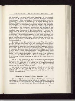 Ruhezeit in Baux-Villaine - Februar 1918