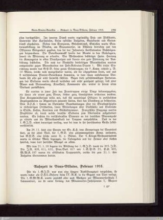 Ruhezeit in Baux-Villaine - Februar 1918