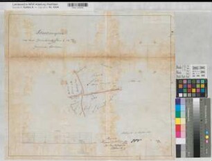 Vorhelm (Ahlen) Schacht Arthur Lageplan 1881 1 : 2500 48 x 55,5 Zeichnung Strontianit Societät AG von Goerne & Co. Bergämter Nr. 5364
