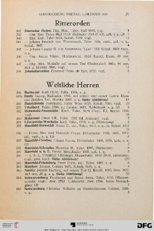 Weltliche Herren (Nr. 549-570)