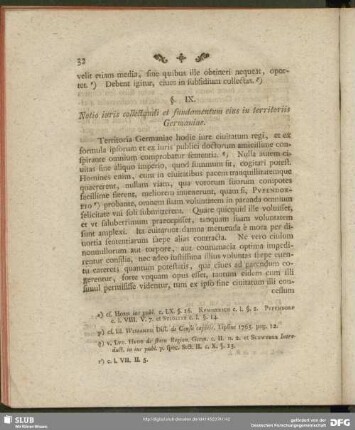 §. IX. Notio iuris collectandi et fundamentum eius in territoriis Germaniae