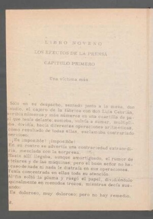 Capítulo primero - Una víctima más.