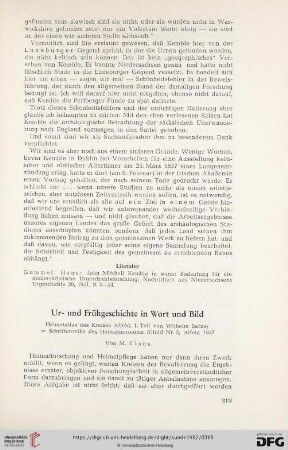 Ur-und Frühgeschichte in Wort und Bild
