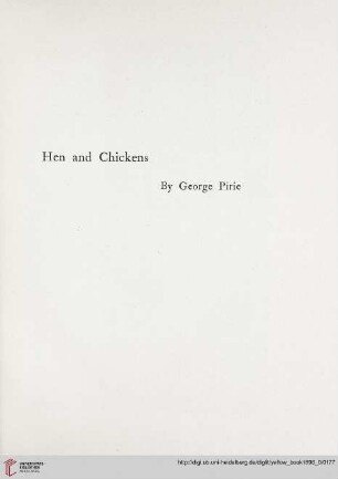 Plate: Hen and chickens, by George Pirie