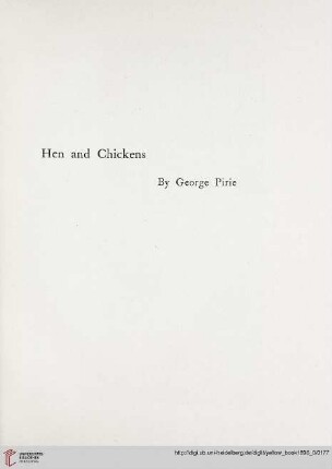 Plate: Hen and chickens, by George Pirie