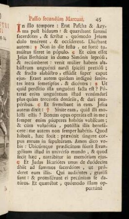 45-54, Feria iij. majoris Hebd. Passio secundum Marcum