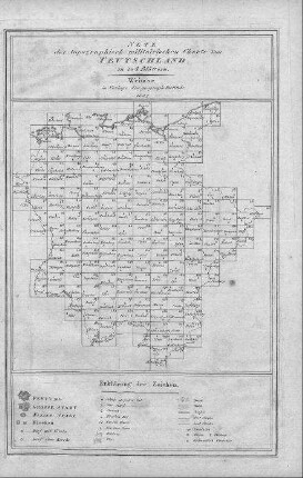 Netz der topographisch-militairischen Charte von Teutschland in 204 Blättern. - Weimar : Verlag des Geographischen Instituts, 1807