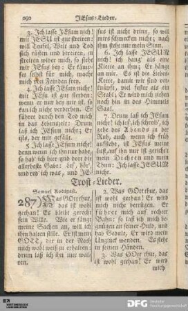 Trost-Lieder.