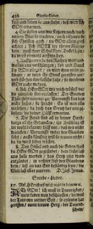 Sterbe-Lieder.