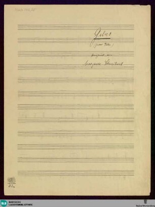 Gebet - Mus. Hs. 1418,25 : V, pf; KauS p.111