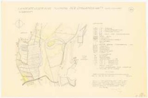Flurgestaltung im Emsland, Dersum: Grundriss Nordabschnitt 1:5000
