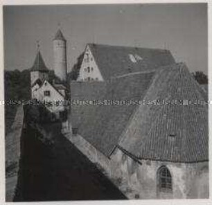 Dinkelsbühl, Grüner Turm und Dreikönigskapelle