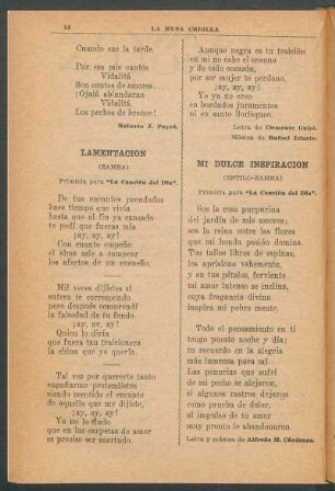 Lamentación : (Zamba)