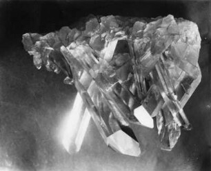 Bergkristall-Gruppe (Quarz), Dauphiné, Frankreich