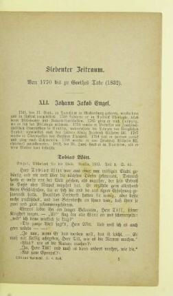 Siebenter Zeitraum. Von 1770 bis zu Goethes Tode (1832)