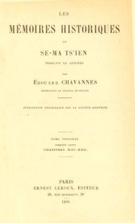 T. 3, Pt. 1: (Chapitres XIII - XXII)