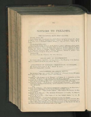 Notices To Fellows.