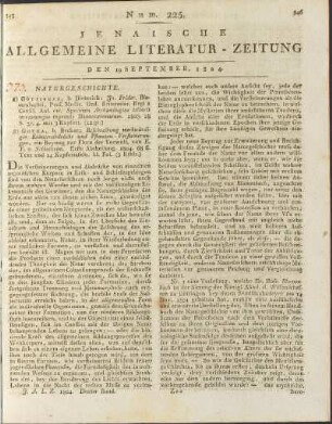 Num. 225. Den 19. Sept. 1804