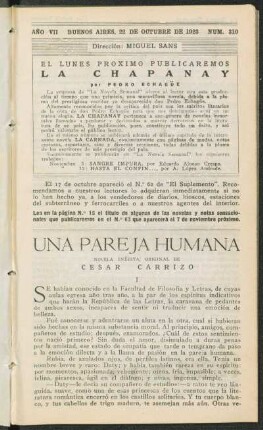 1923007310: Una pareja humana : novela inédita