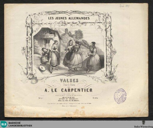 Les jeunes allemandes : valses pour le piano