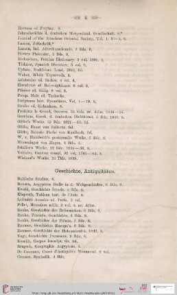 Geschichte, Antiquitäten