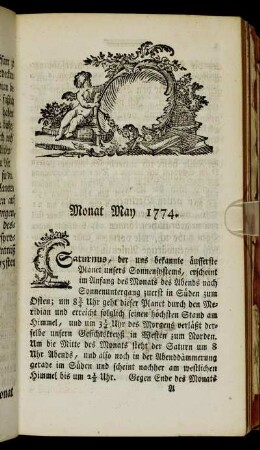 Monat May 1774.
