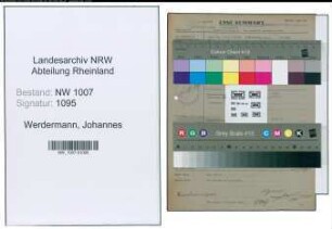 Entnazifizierung Johannes Werdermann , geb. 05.04.1891 (Studienrat)