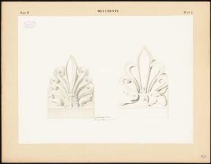 Akanthus-Ornamente: Ornamentdetails