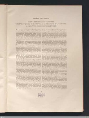 1. Abschnitt: Allgemeines über gewirkte Oberrheinische, insbesondere Baslerische Bildteppiche ...