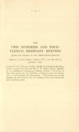 The two hundred and fourteenth ordinary meeting