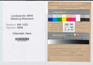 Entnazifizierung Hans Odendahl , geb. 09.08.1893 (Arbeiter)