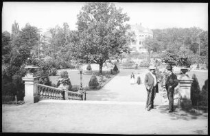 Freiberg. Albertpark mit Freitreppe