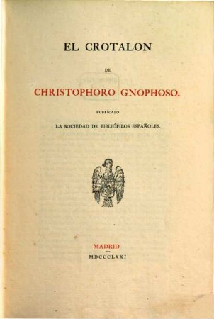 El Crotalón de Christóphoro Gnophoso
