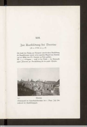 XIII. Zur Ausbildung bei Vervins