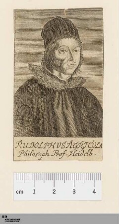[Bildnis Rudolf Agricola] : Rudolphus Agricola Philosoph. Prof. Heidelb.
