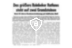 Das größere Reinbeker Rathaus steht auf zwei Grundsteinen