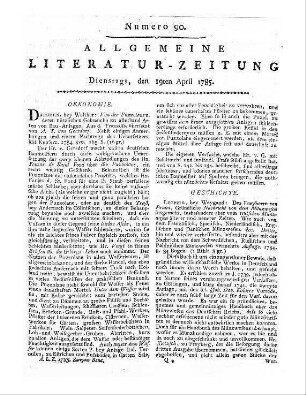Herder, J. G. v.: Zerstreute Blätter. Slg. 1. Gotha: Ettinger 1785