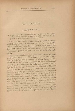Capitolo III. I franchi in Italia