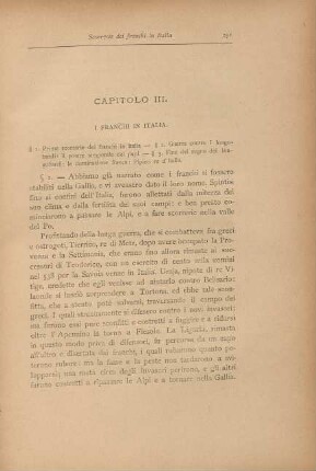Capitolo III. I franchi in Italia