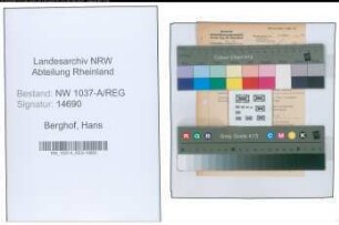 Entnazifizierung Hans Berghof , geb. 22.09.1912 (Techn.Angestellter)