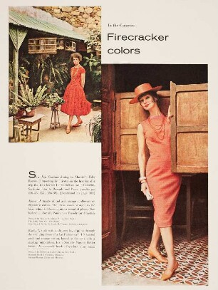 Modeaufnahme, Tearsheet (Mademoiselle)