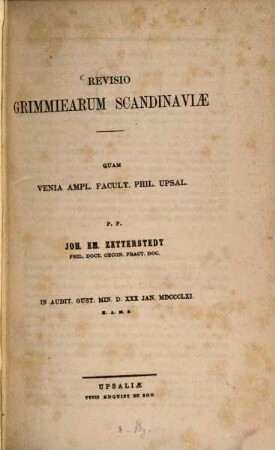 Revisio Grimmiearum Scandinaviae