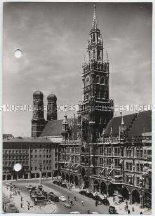 München, Dom zu Unserer Lieben Frau (Frauenkirche) und Rathaus