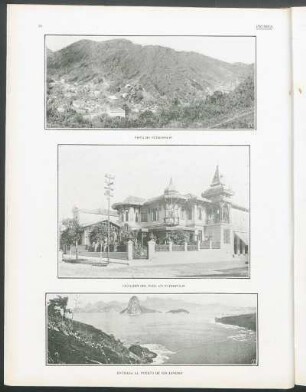 [Fotografía de] Vista de Petrópolis - Legación del Perú en Petrópolis - Entrada al puerto de Río de Janiero