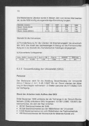 6.2.3 Gesamtkatalog der Universität (GKU)