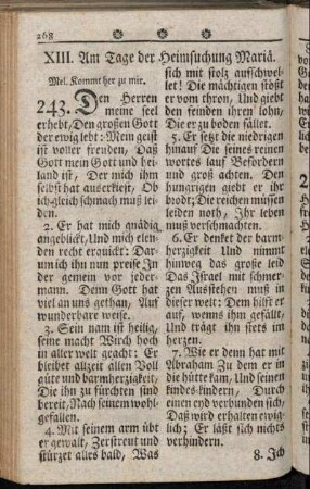 XIII. Am Tage der Heimsuchung Mariä.