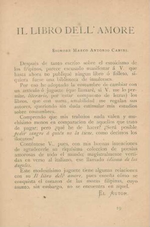 Il libro dell' amore ...