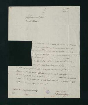 Brief vom 13. Mai 1840